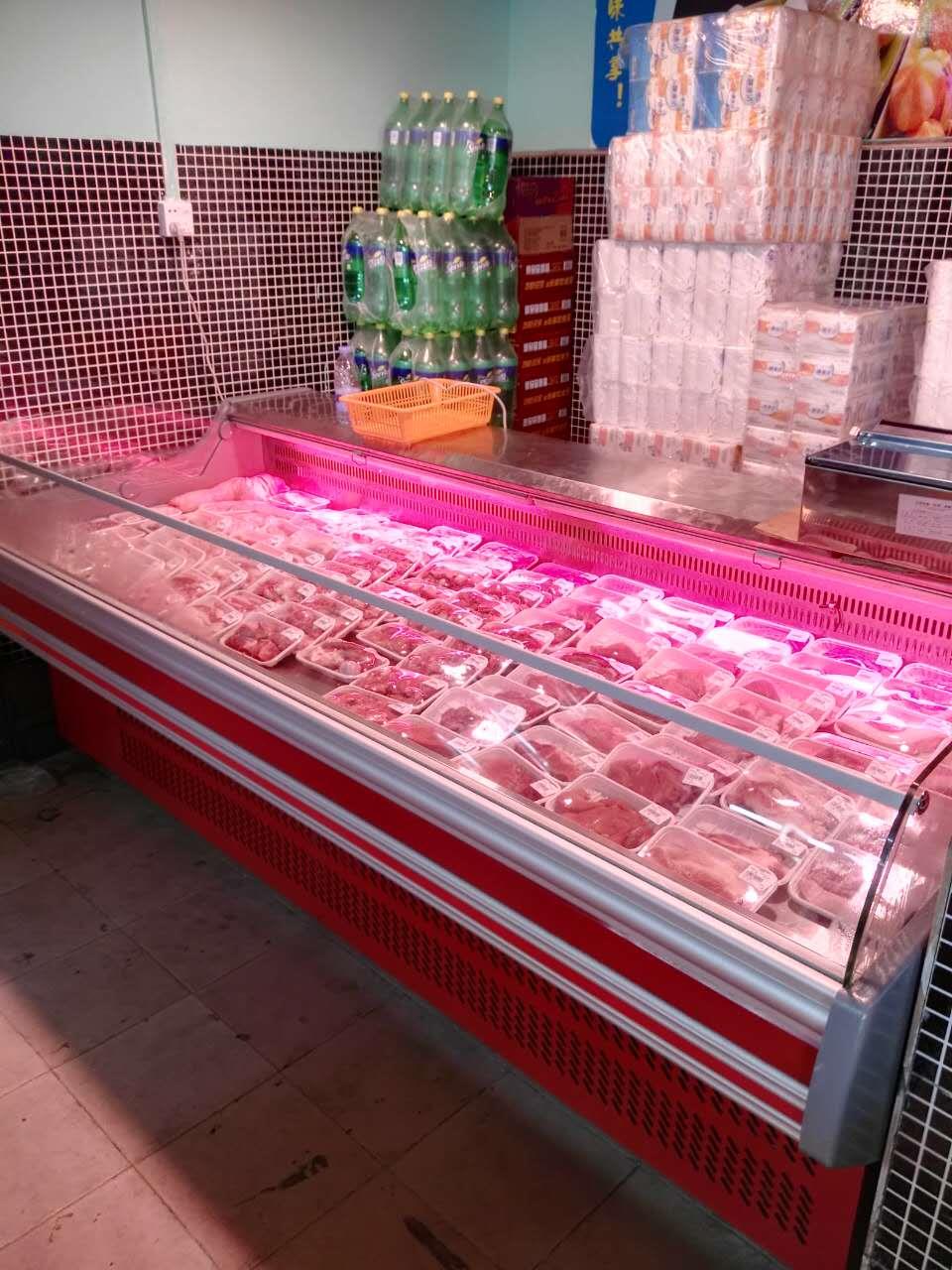 力川鲜肉保鲜柜冷藏柜生鲜超市猪肉柜